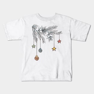 Retro Ornament Branch Kids T-Shirt